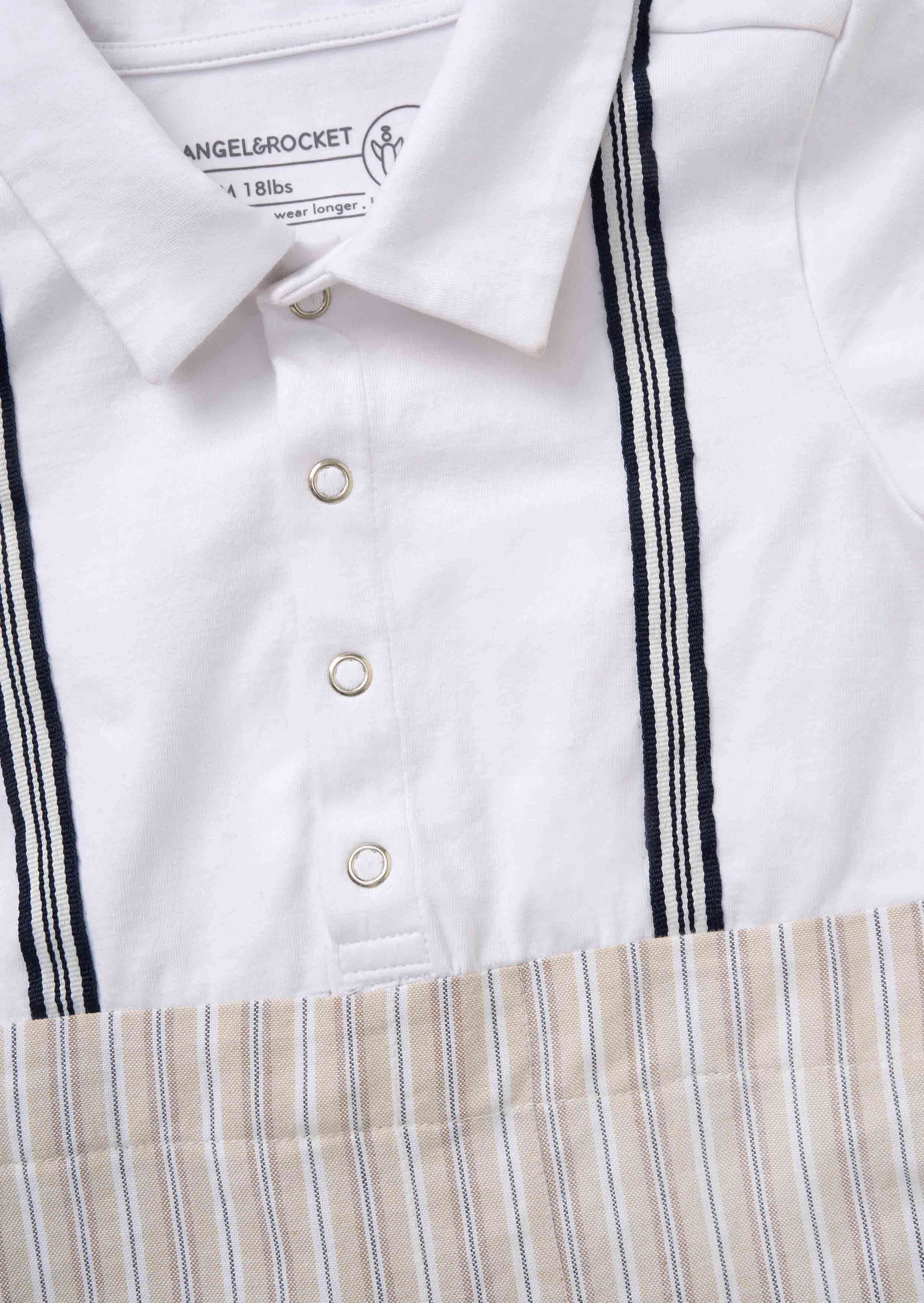 Solid Baby Boy Smart Jersey Shortie Grey