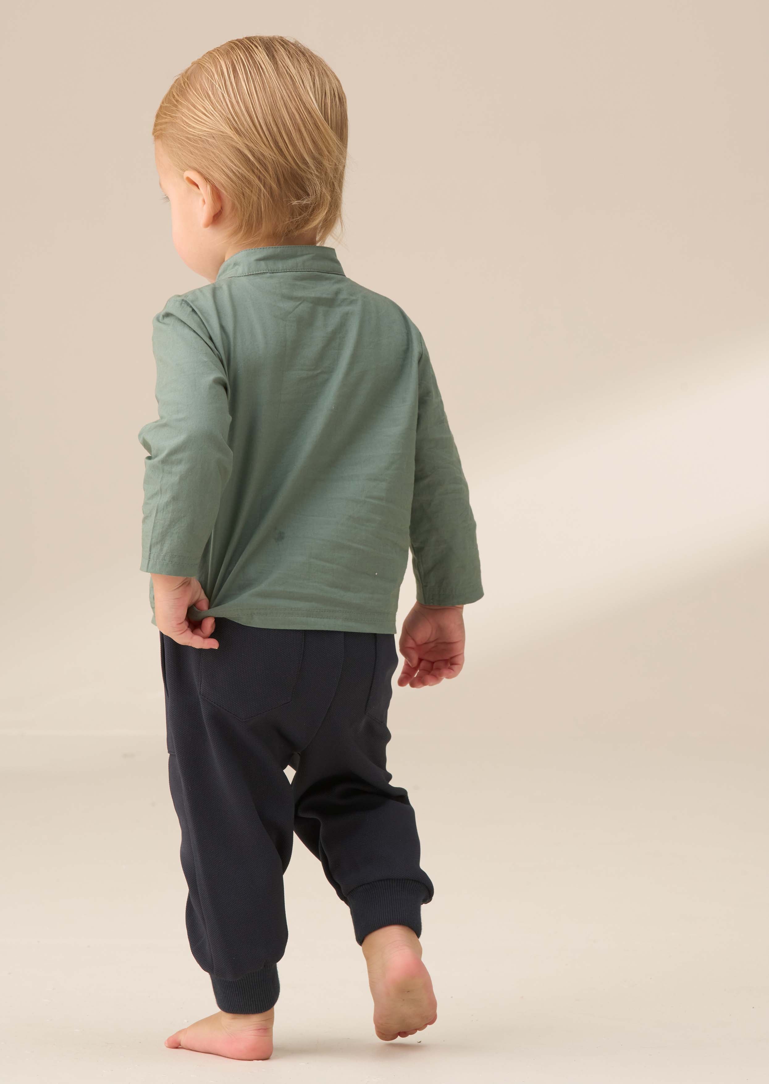 Online Boy Shirt Bodice With Trouser Set Green