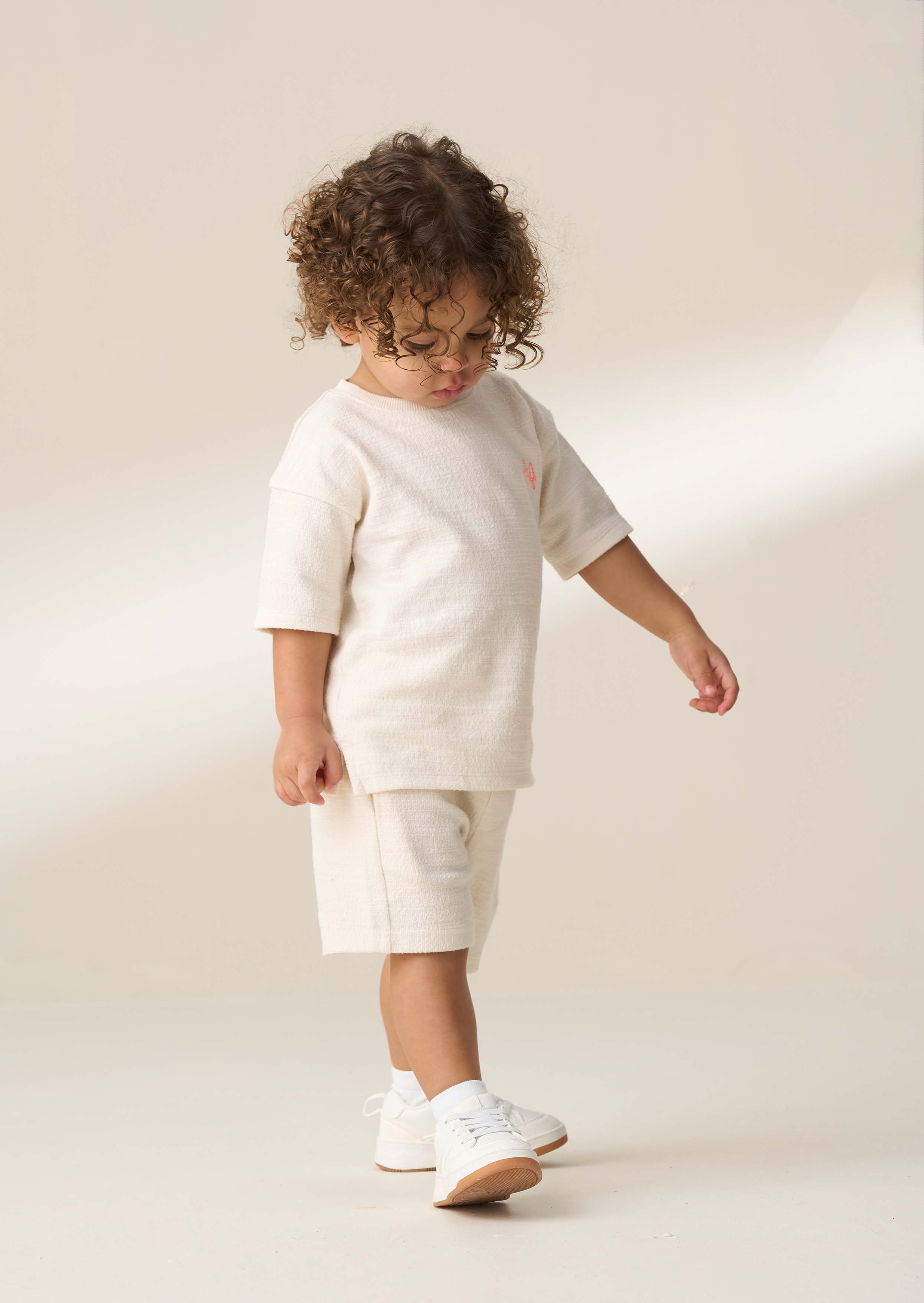 Cotton Boy Stone Mini Textured Slub Set