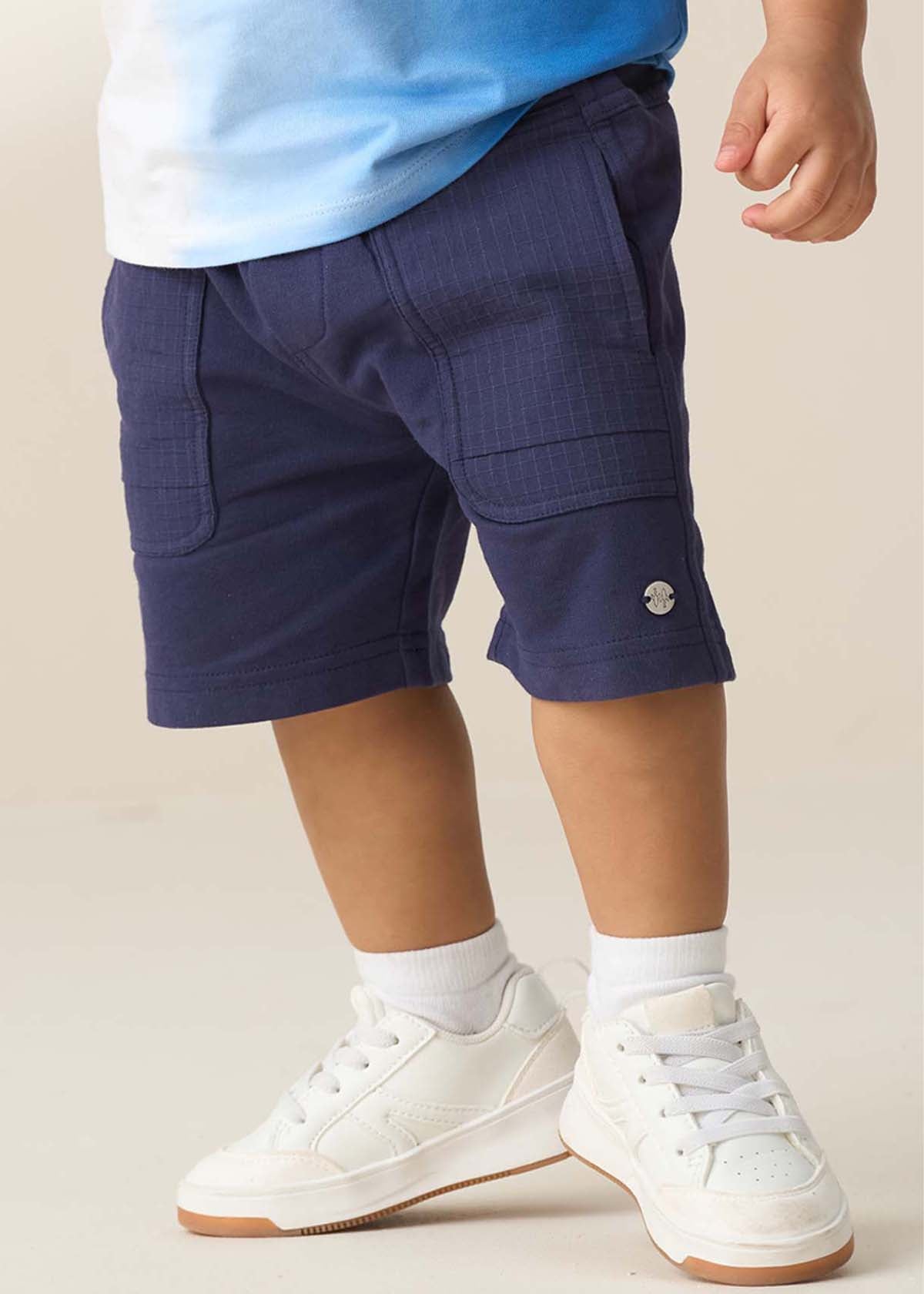 Boy Brody Navy Mini Bermuda Short