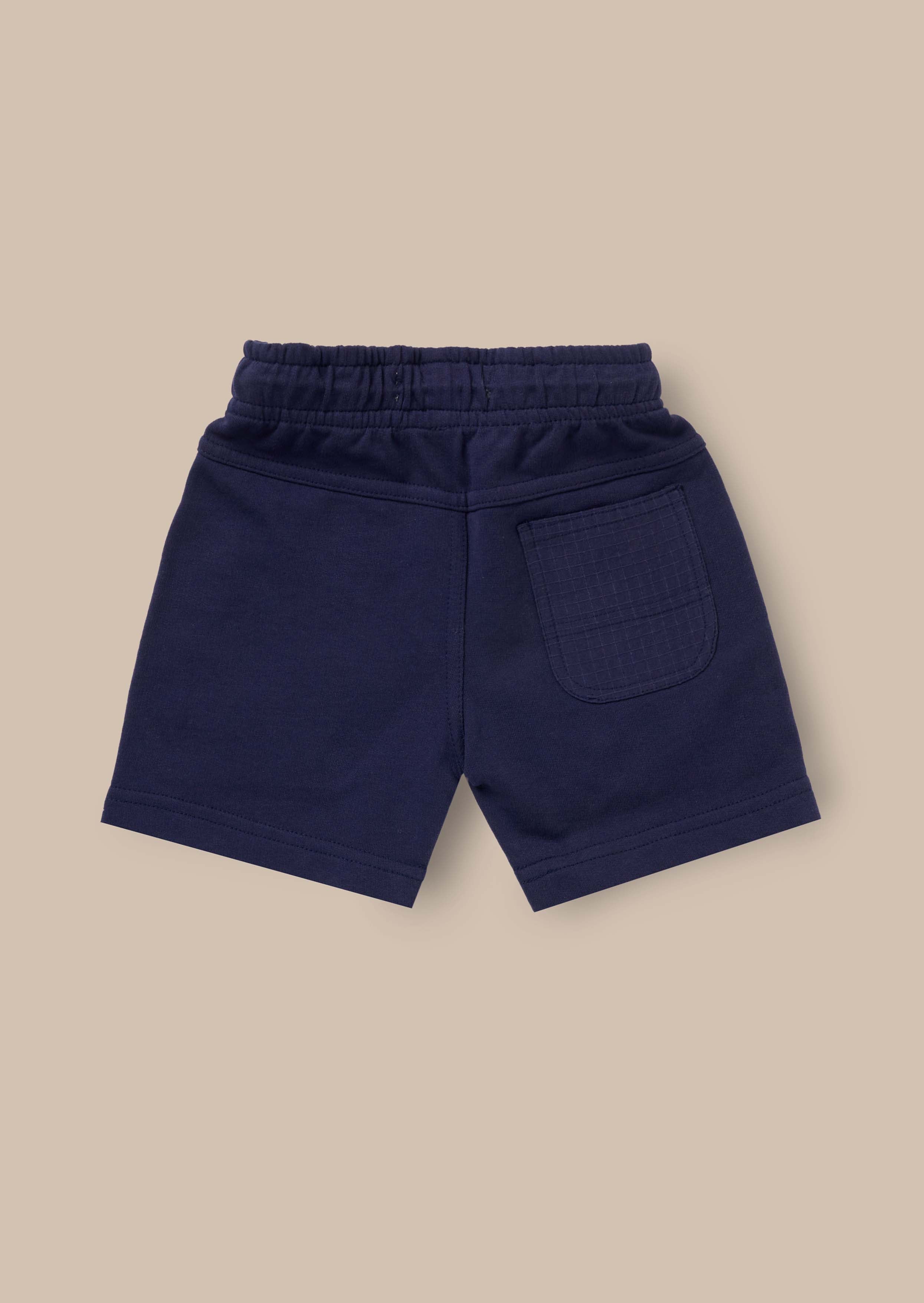 Cotton Navy Mini Bermuda Short