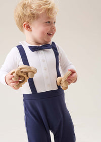 Jude Smart Bow Tie Onesie