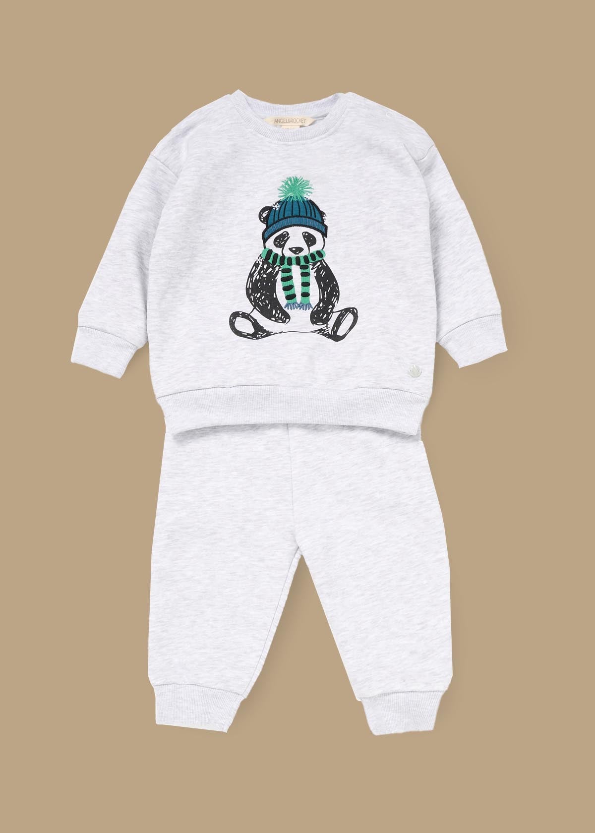 brand baby boy winter panda sweat and jogger