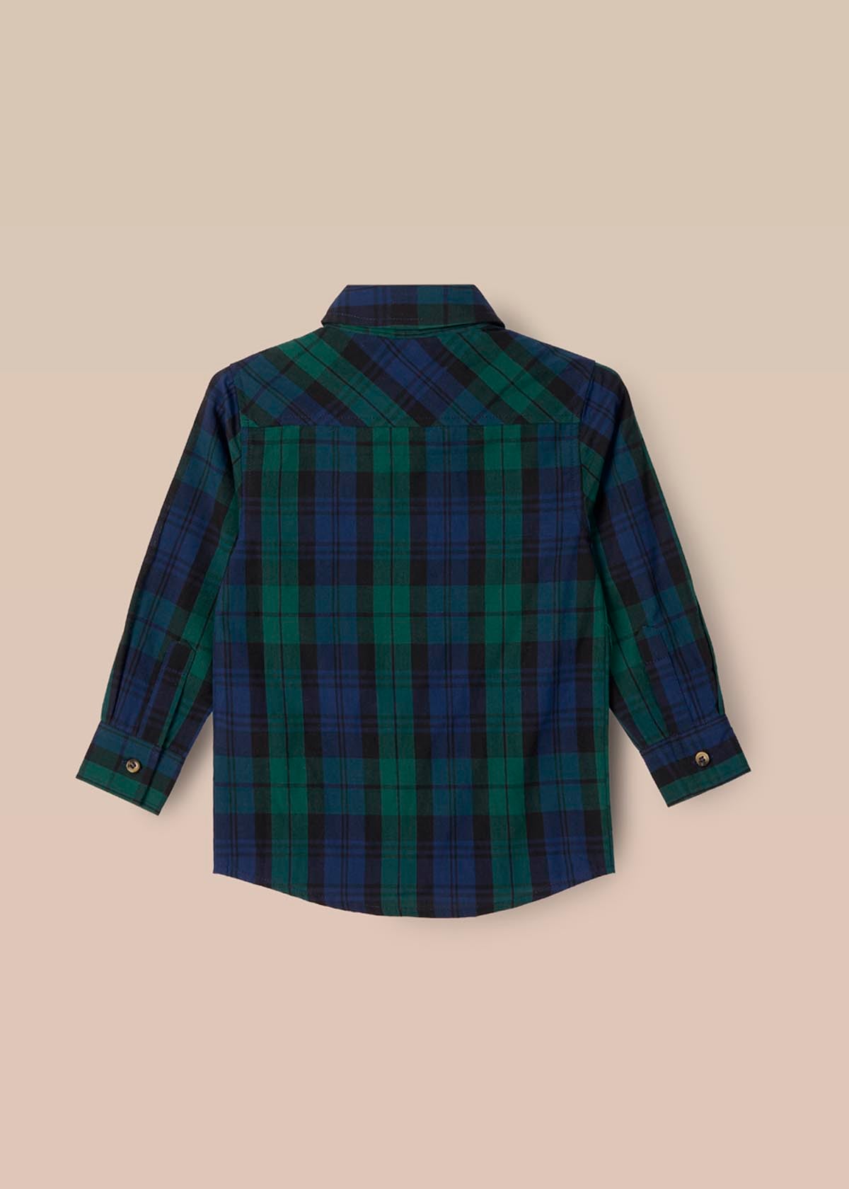 Abel Plaid Shirt With Bow Tie