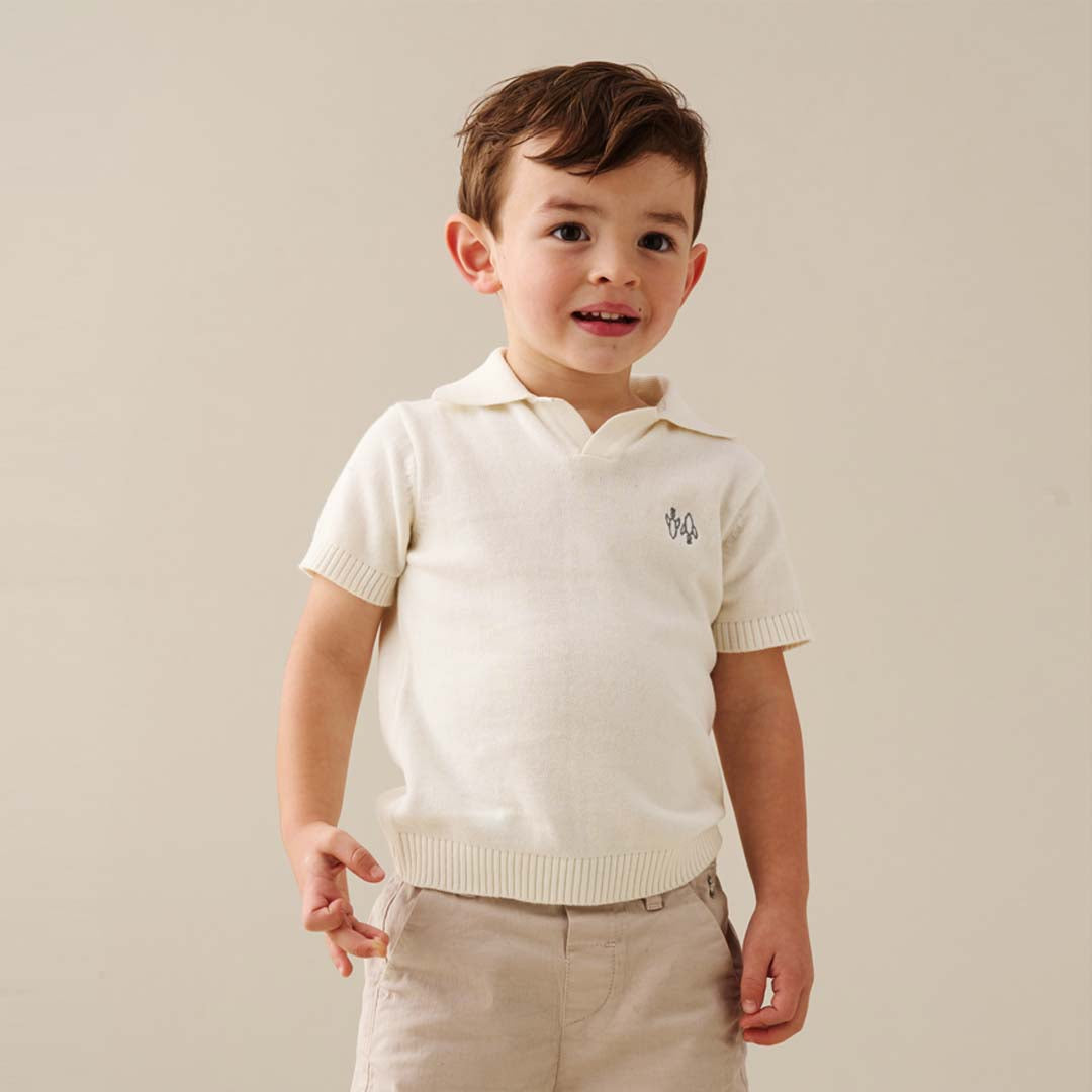 Tate Knitted Polo - Angel & Rocket