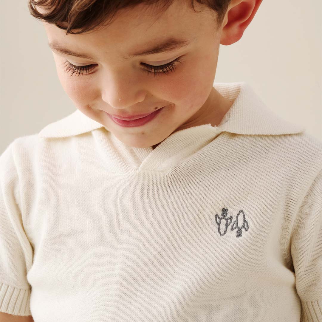 Tate Knitted Polo - Angel & Rocket