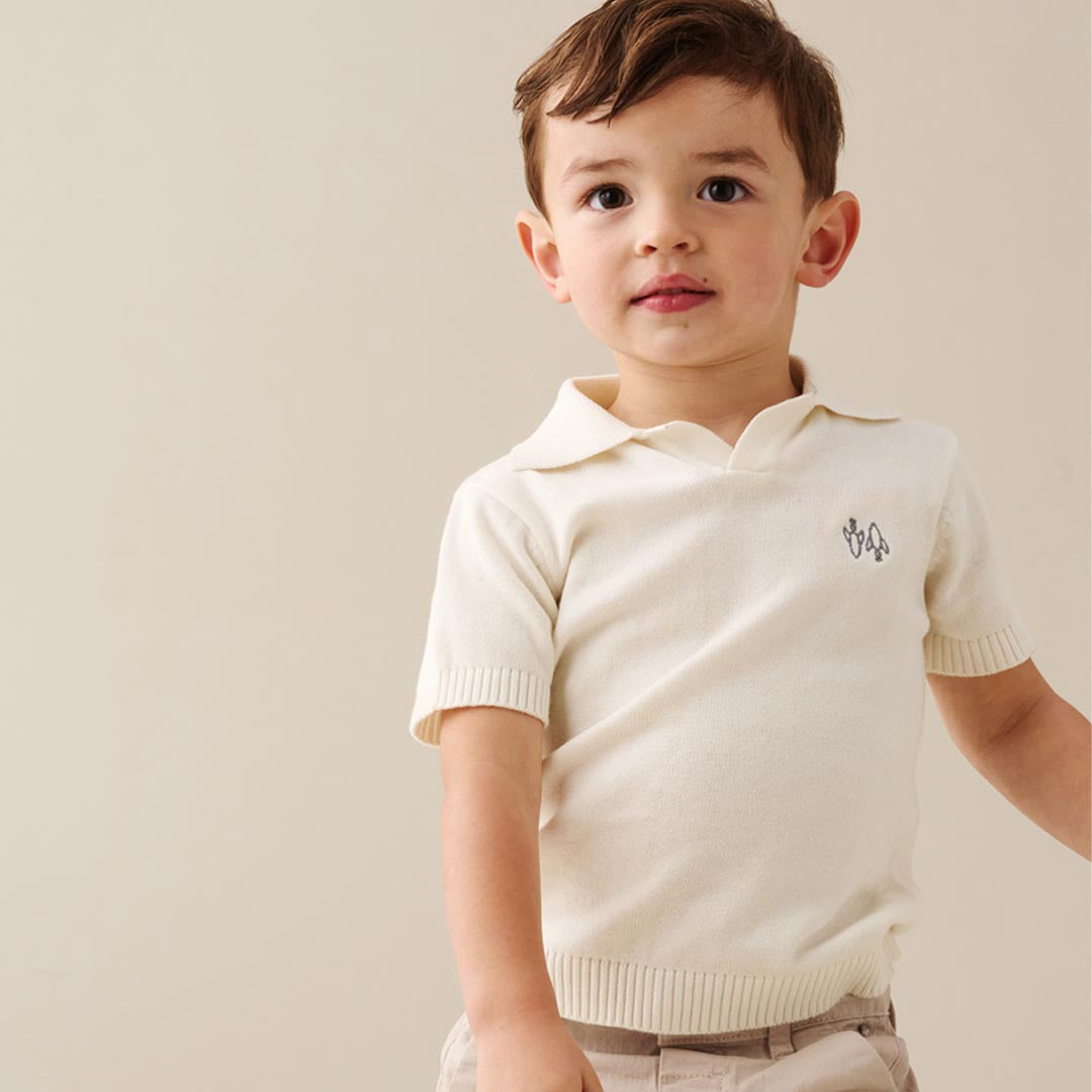 Tate Knitted Polo - Angel & Rocket