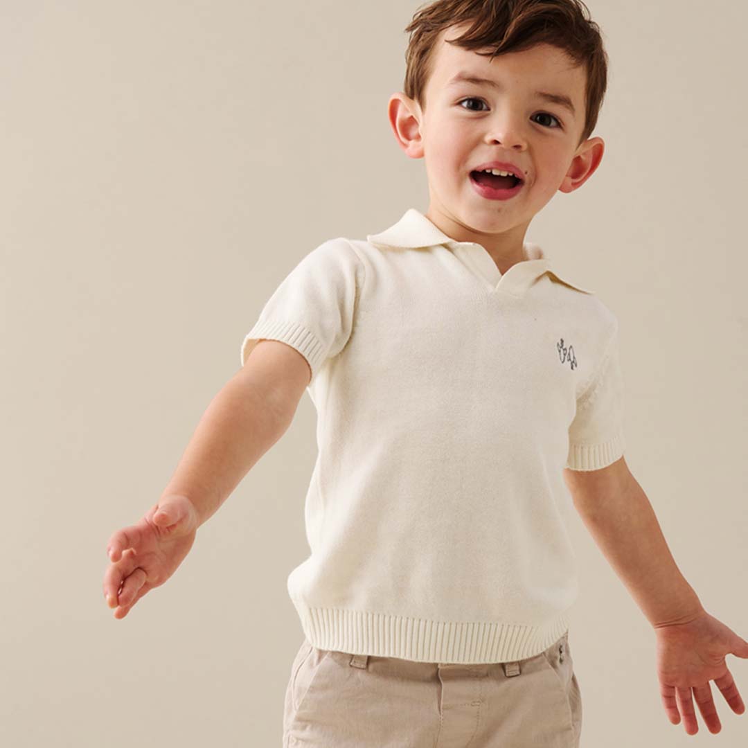 Tate Knitted Polo - Angel & Rocket