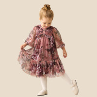 Leia Floral Mesh Dress