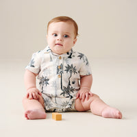 Jamie Palm Print Romper