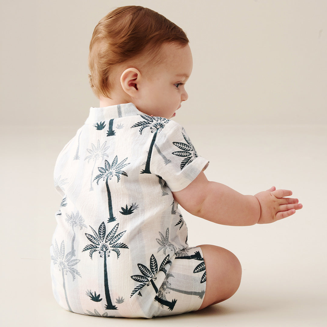Jamie Palm Print Romper