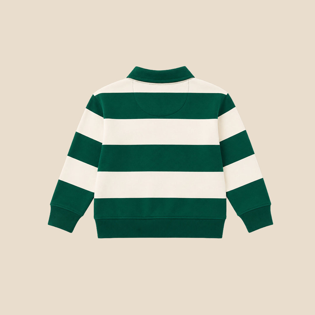Boys Yarn Dyed Green Sweatshirts - Angel & Rocket