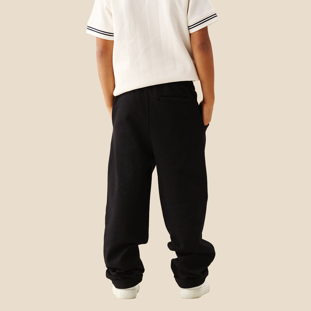 Elias Black Smart Jogger - Angel & Rocket