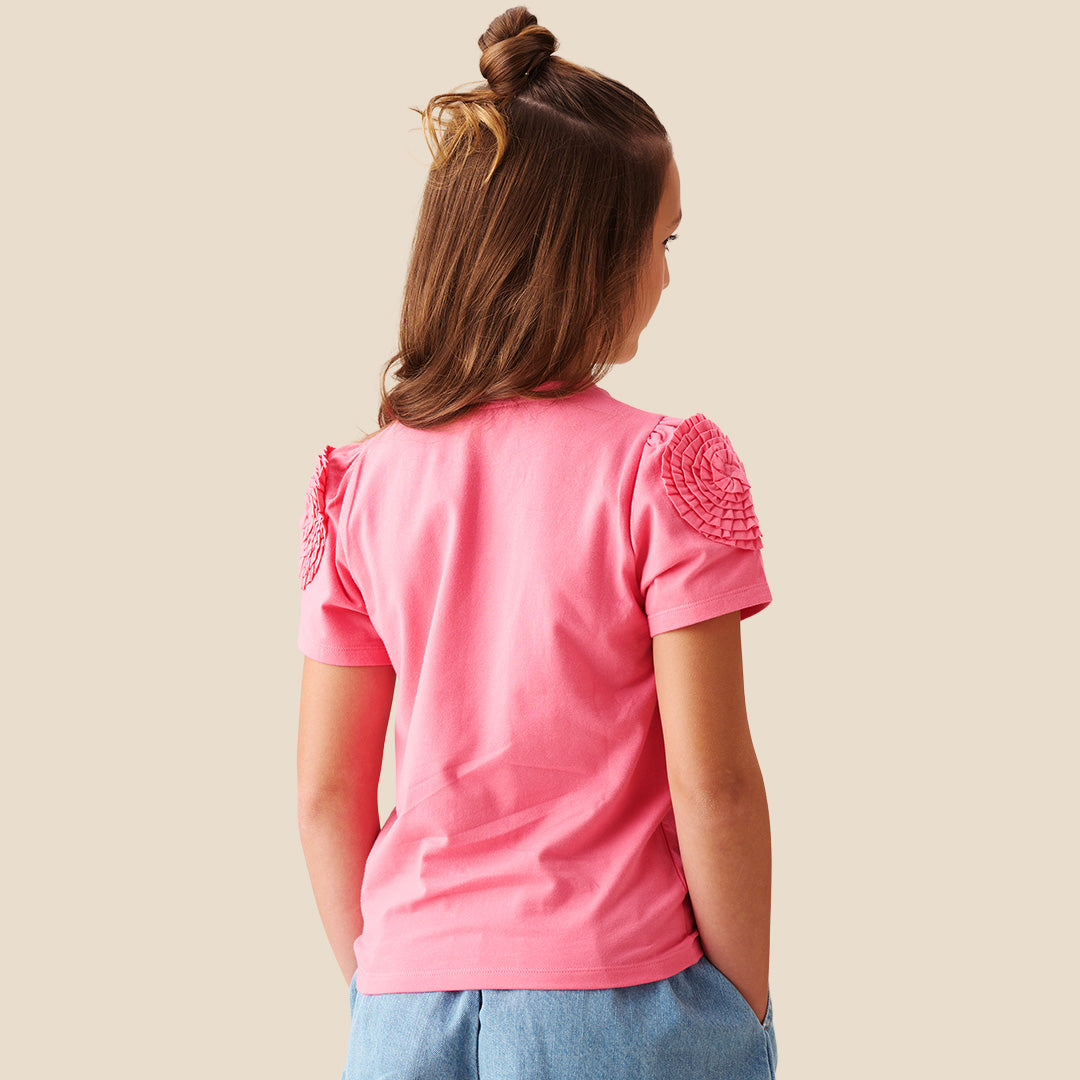 Nila Flower Corsage T Shirt - Angel & Rocket