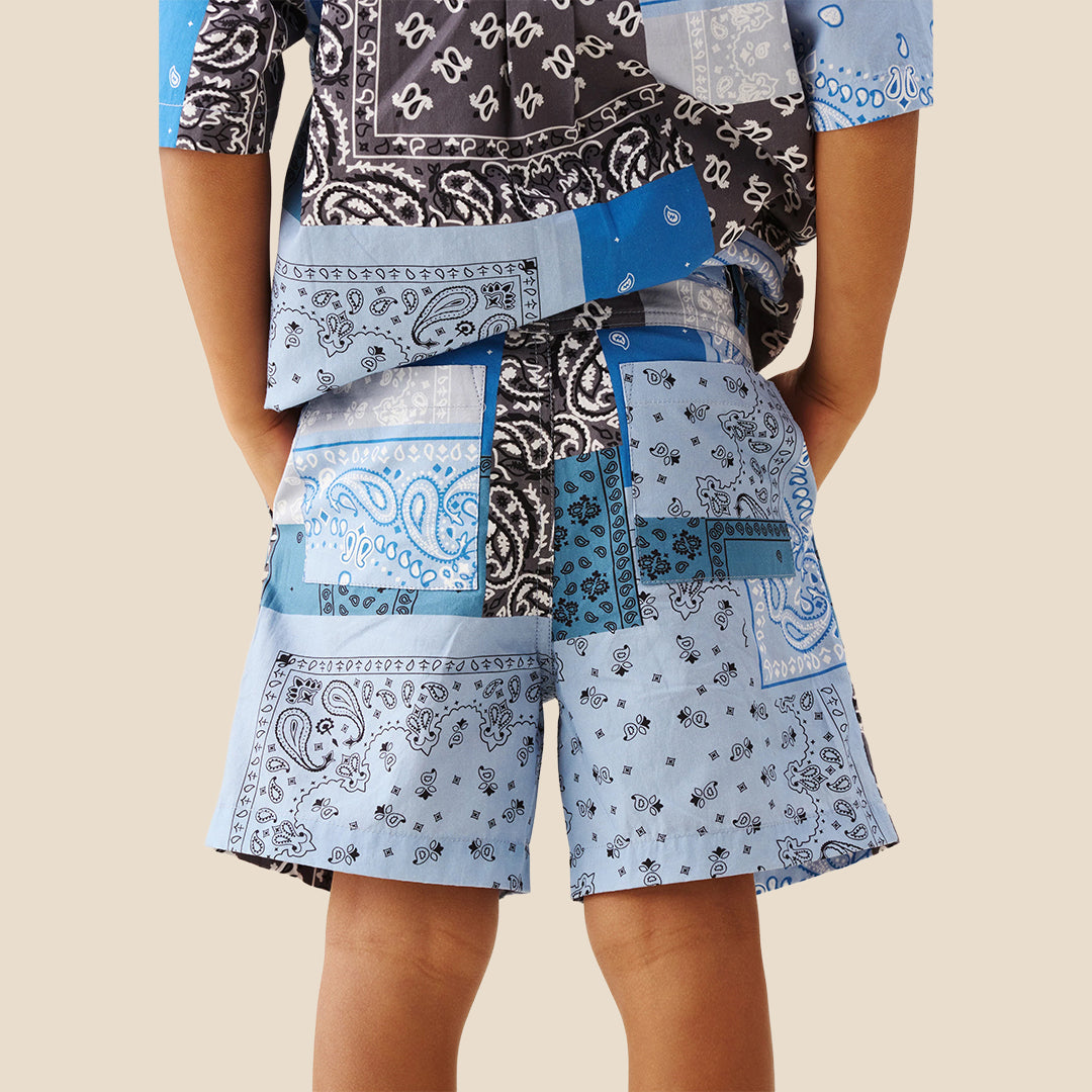 Bryson Bandana Print Short - Angel & Rocket