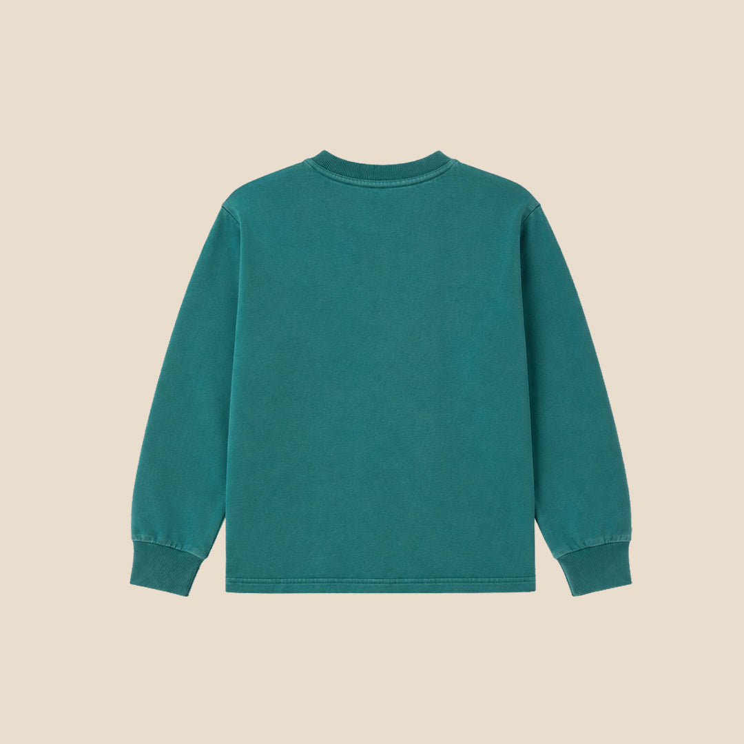 Boys Solid Blue Sweatshirts - Angel & Rocket