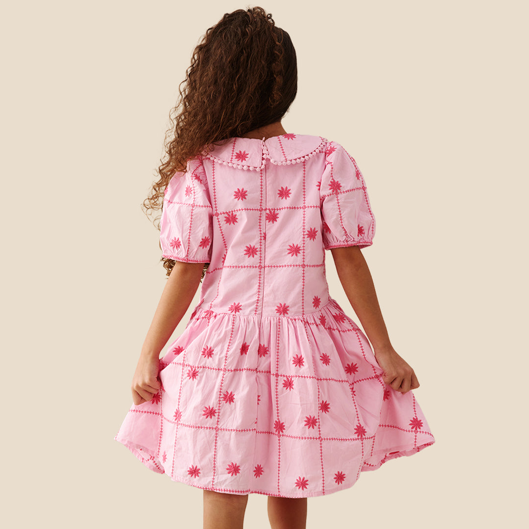 Louise Embroidered Dress - Angel & Rocket