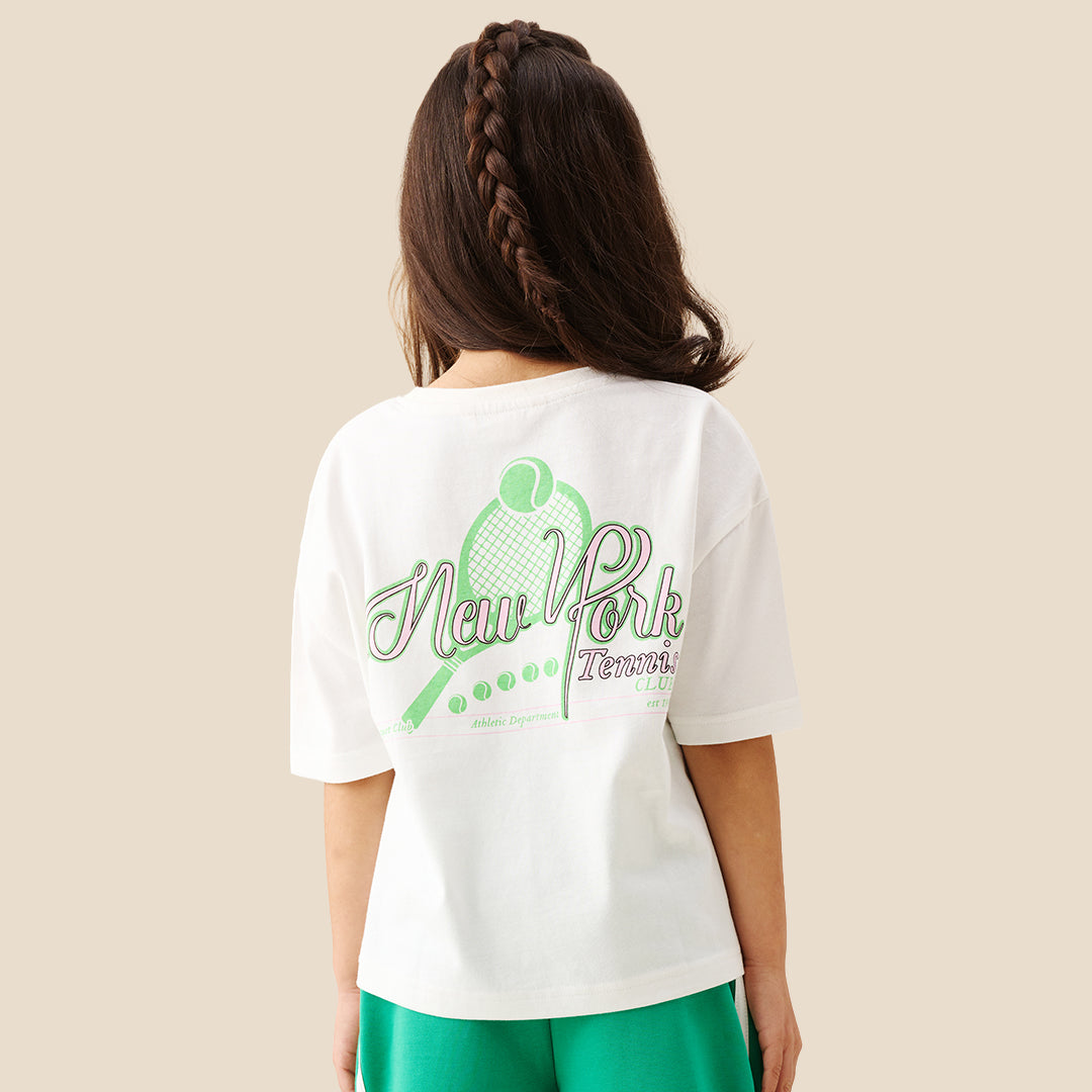 Emma Tennis T Shirt - Angel & Rocket