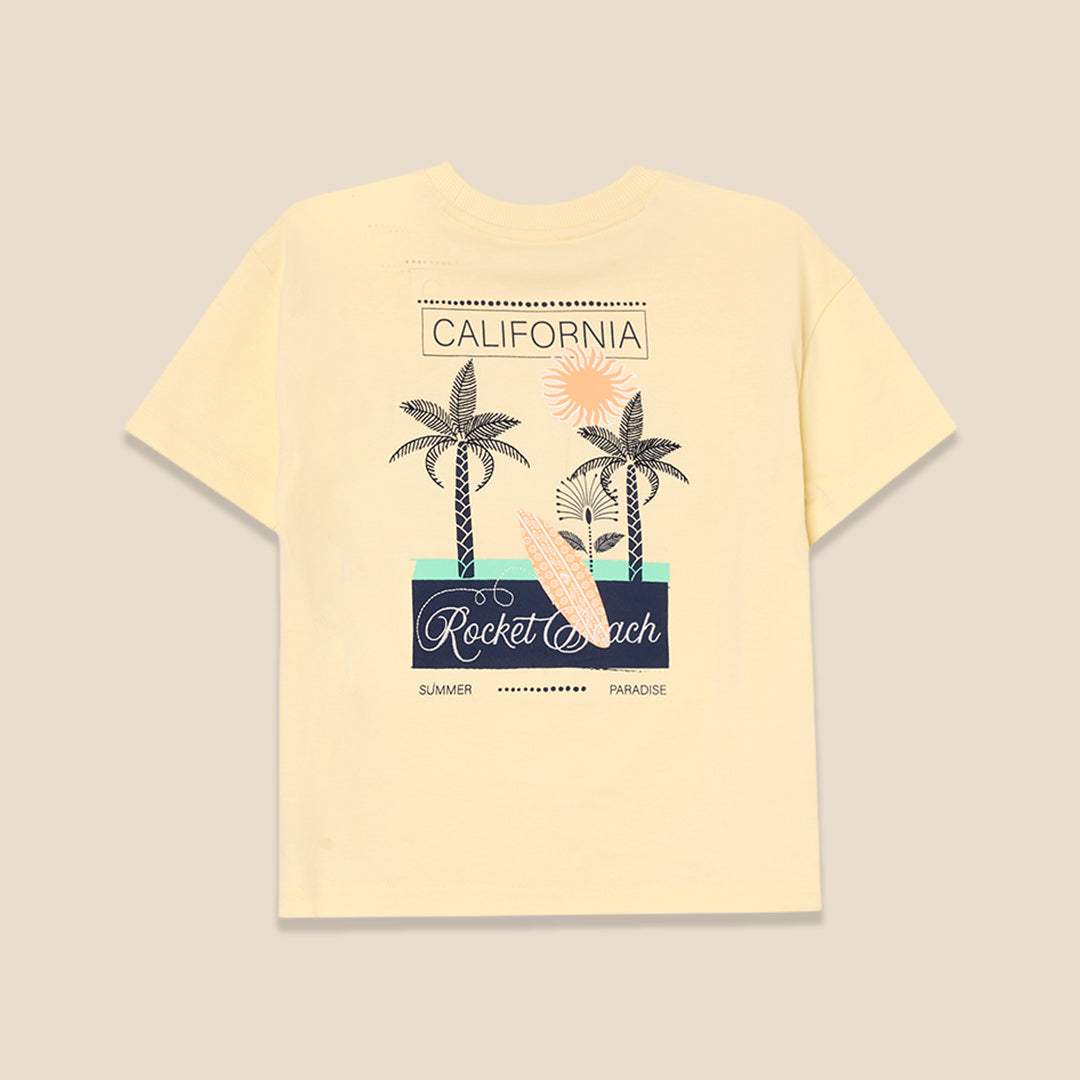 Remi Palm Scene Back Graphic T Shirt