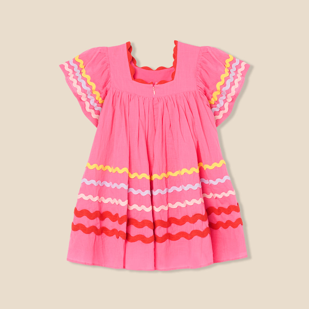Electra Ric Rac Dress - Angel & Rocket