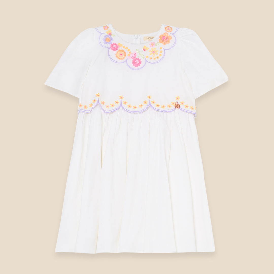 Gabby Floral Embroidered Dress - Angel & Rocket