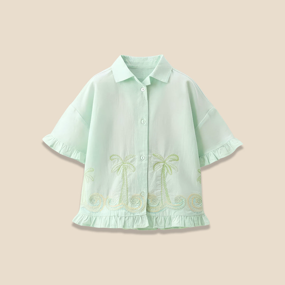 Palma Embroidered Shirt - Angel & Rocket