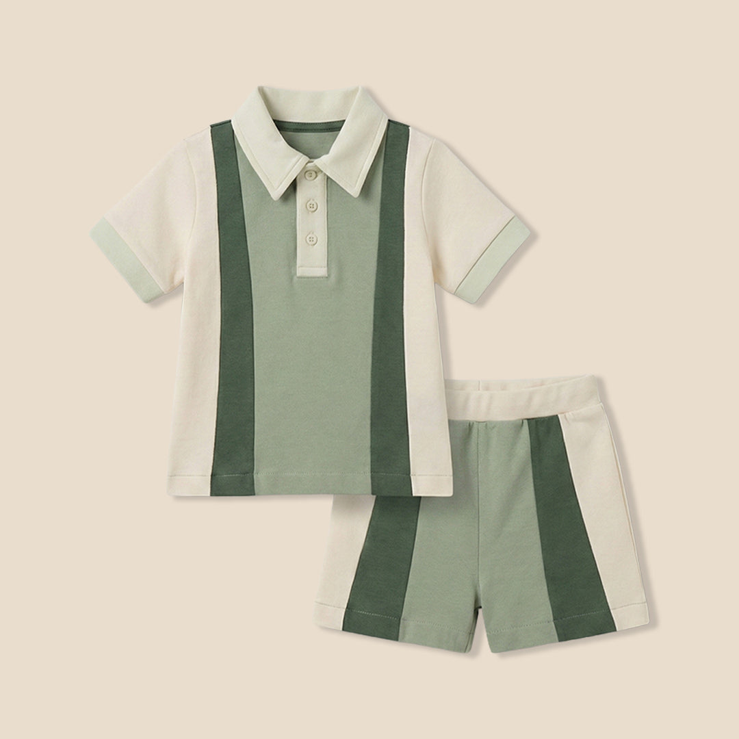 Jerry Colour Block Polo and Short - Angel & Rocket