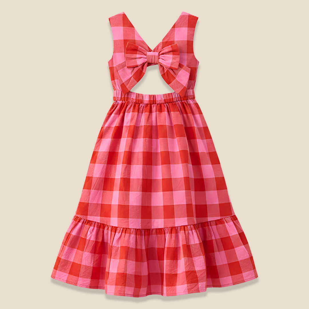 Bella Pink Gingham Dress - Angel & Rocket