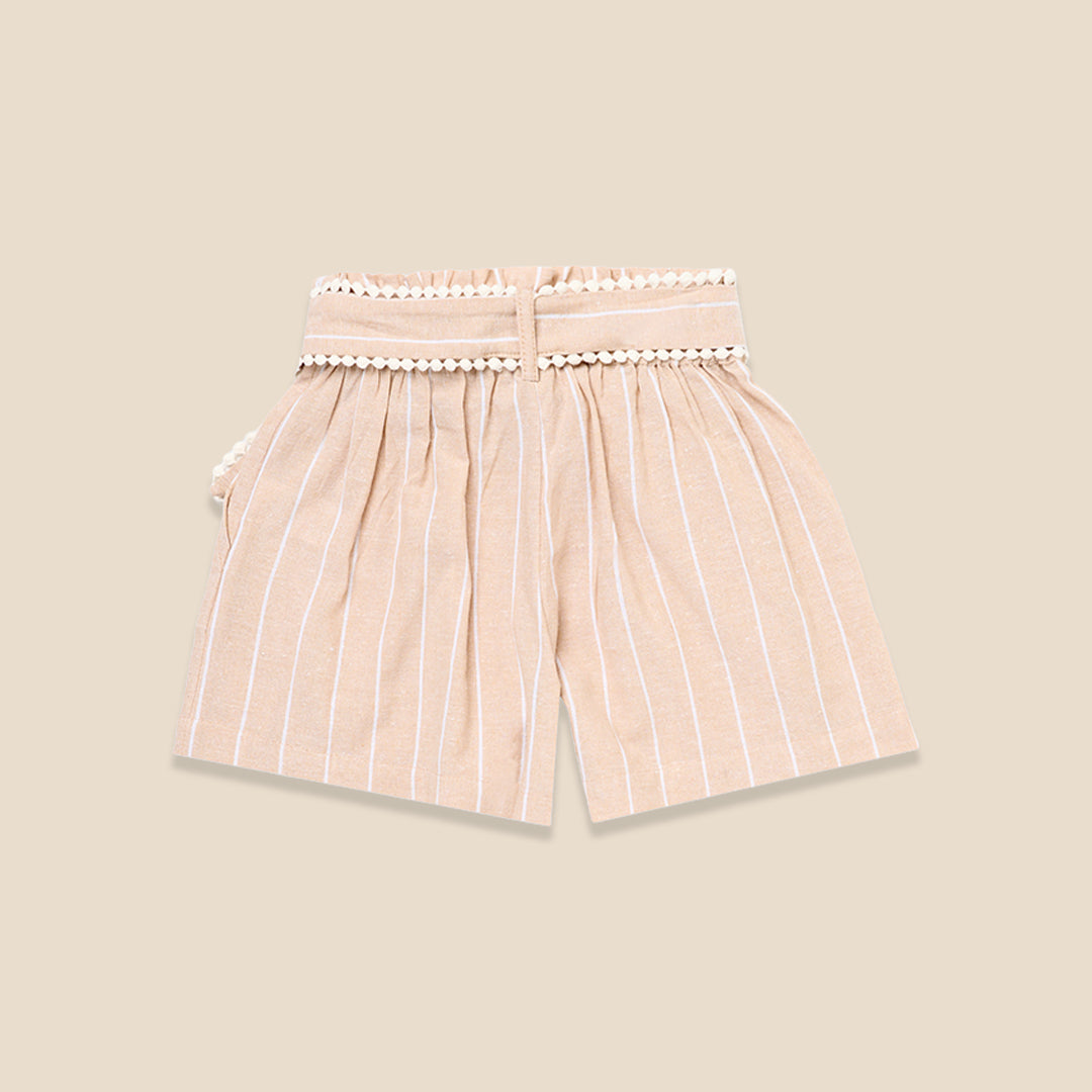 Jenna Stripe Linen Shorts - Angel & Rocket