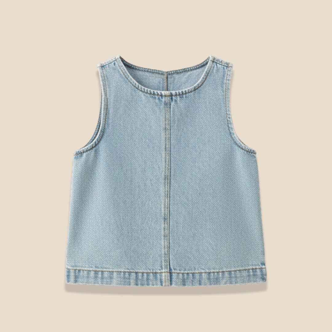 Sienna Denim Shell Top - Angel & Rocket