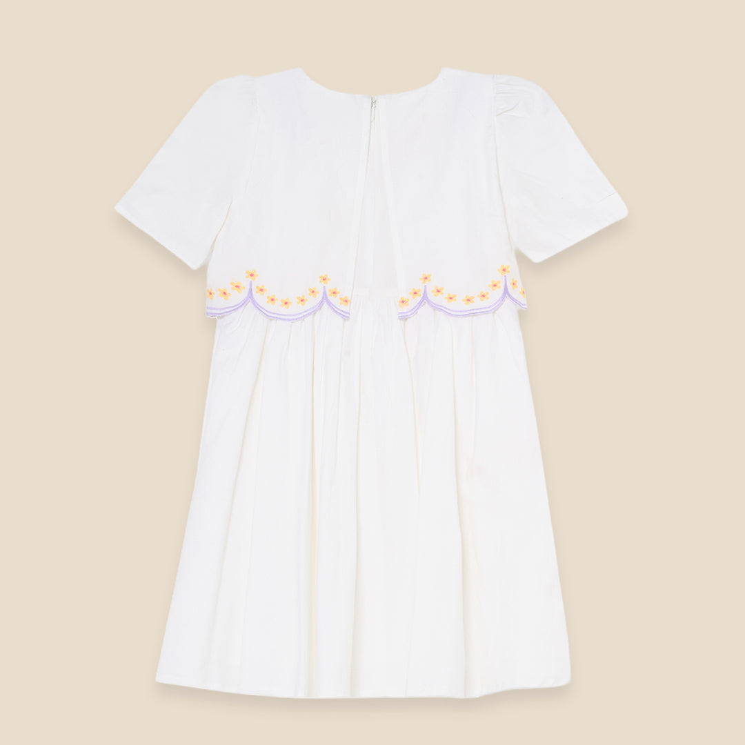 Gabby Floral Embroidered Dress - Angel & Rocket