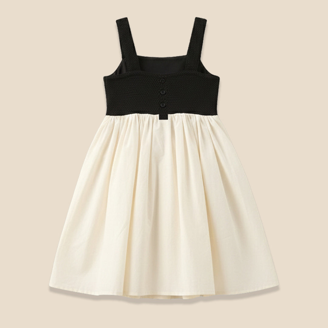 Girls Emboridered Cream Smart Dress - Angel & Rocket