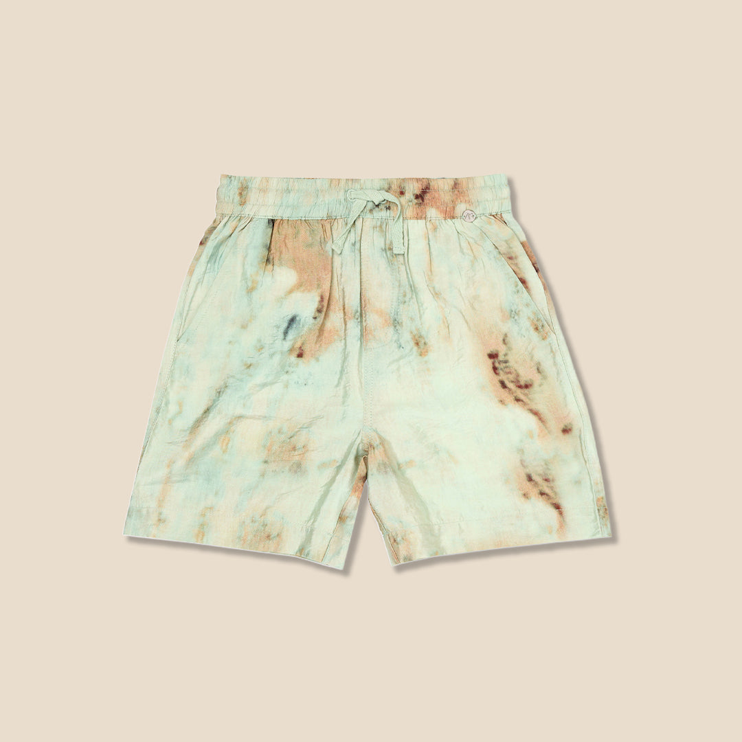 Teddy Tie Dye Print Short