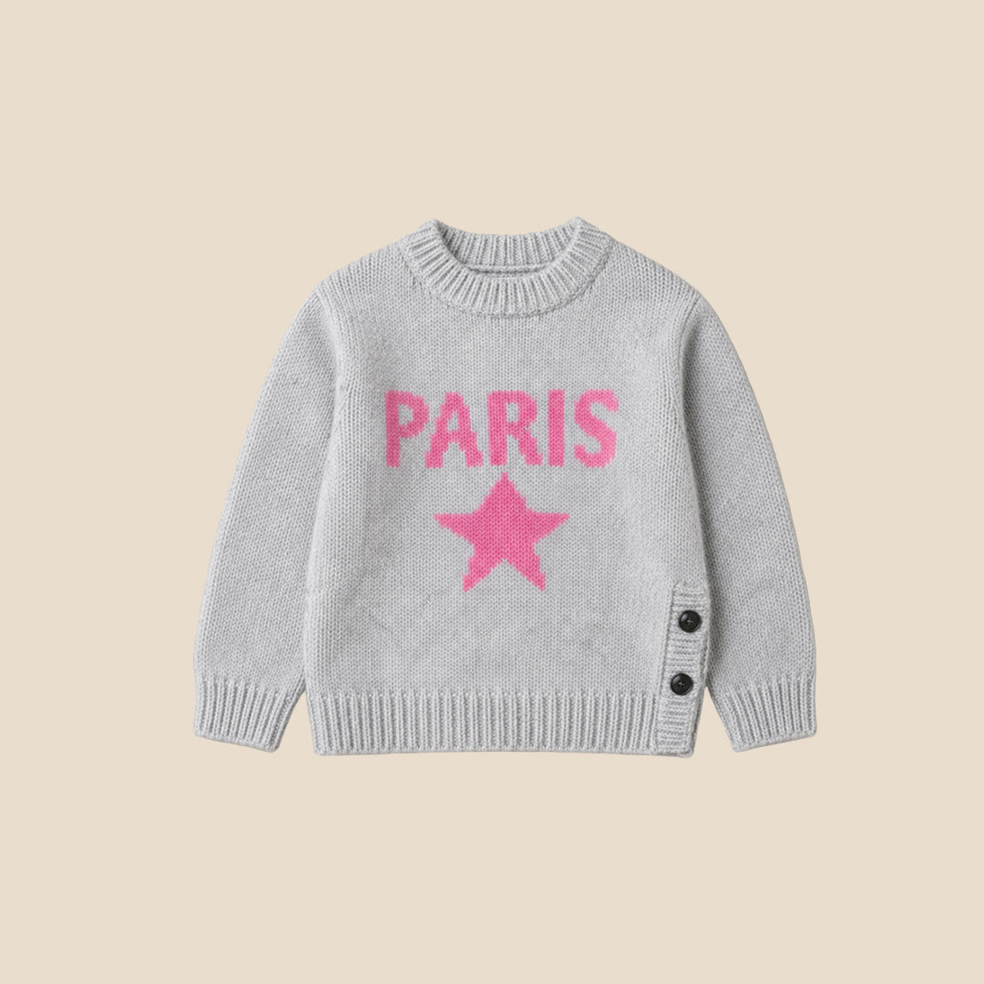 Angel & Rocket Girls Solid Navy Sweaters