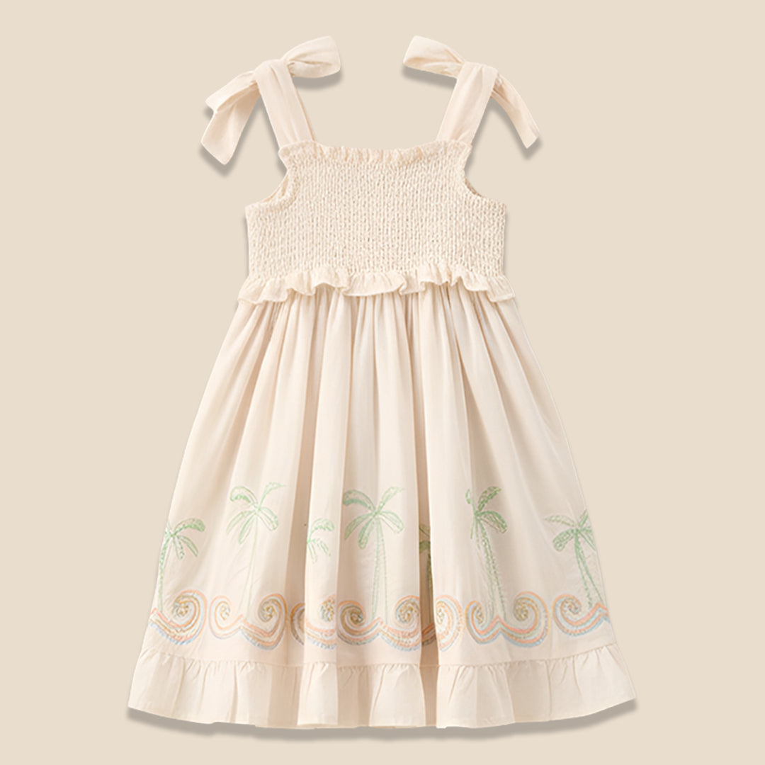 Palma Embroidered Hem Sun Dress - Angel & Rocket