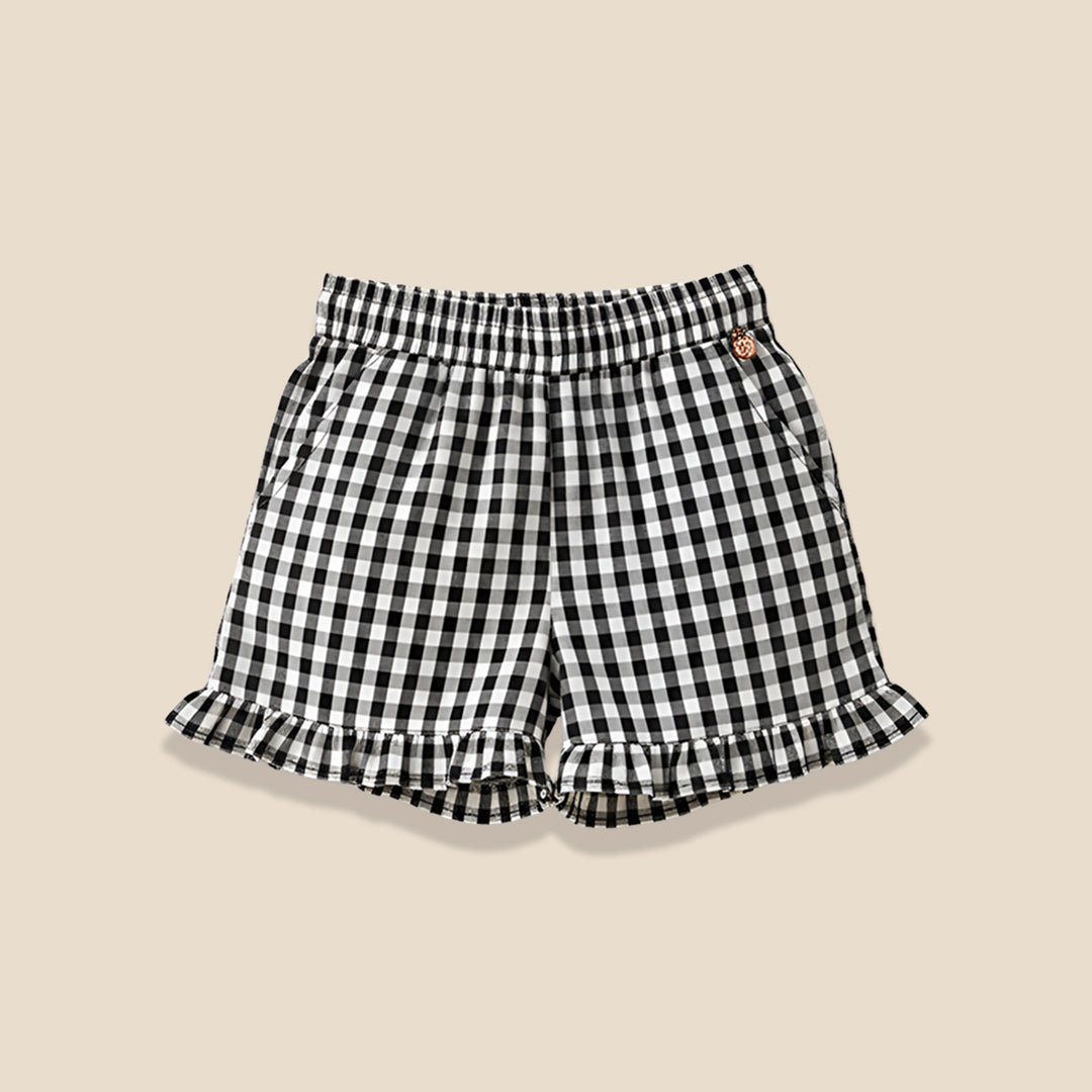 Megan Gingham Frill Short - Angel & Rocket