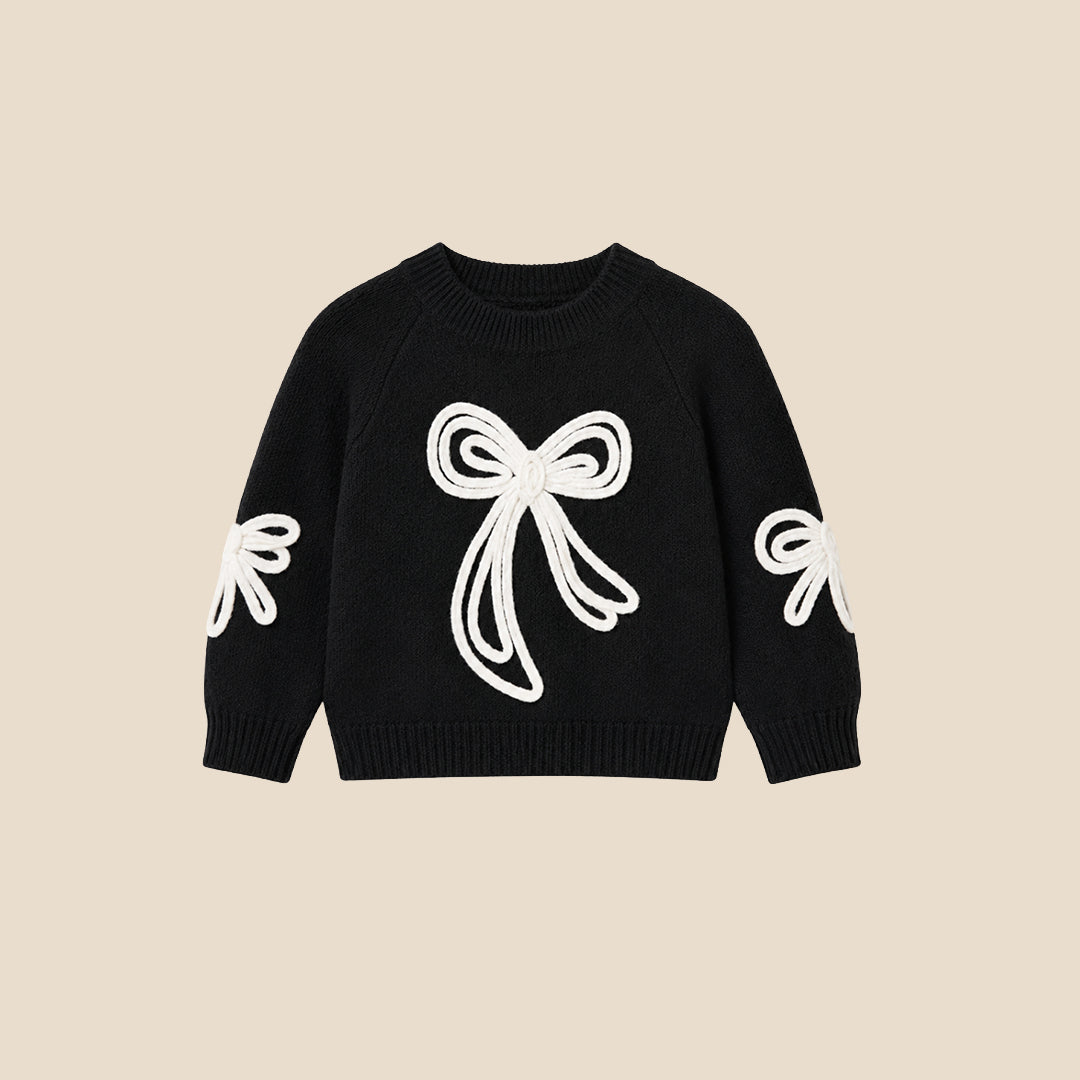 Angel & Rocket Girls Solid Black Sweaters