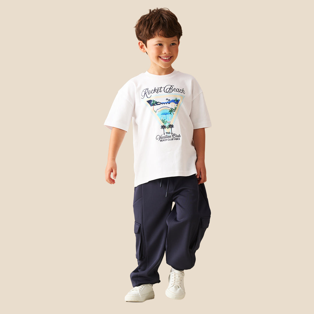 West Beach Graphic T Shirt - Angel & Rocket