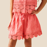 Mila Crochet Hem Shorts