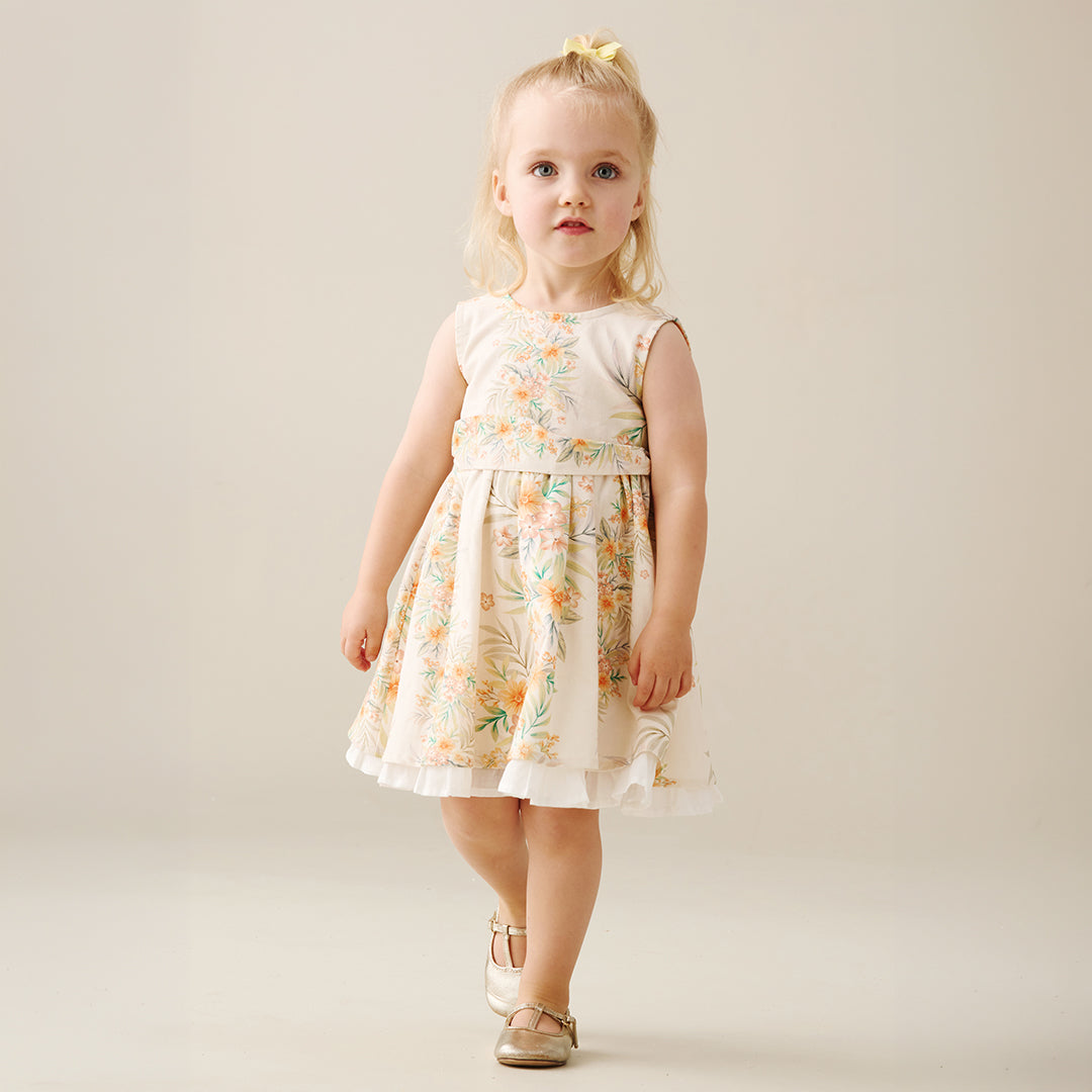 Primrose Printed Tie Waist Dress - Angel & Rocket
