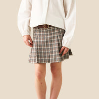 Marcia Check Mini Skirt With Shorts