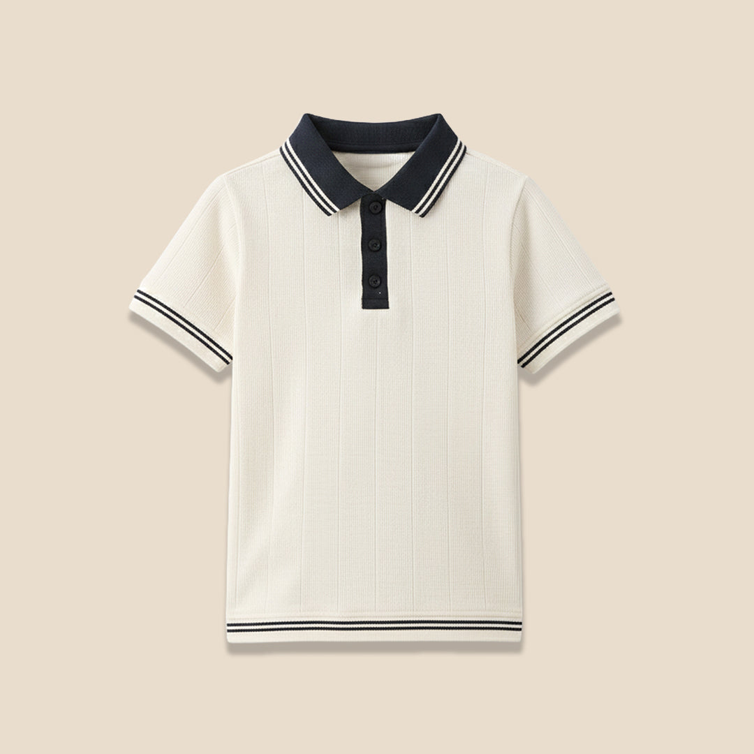 Oakley Rib Navy Contrast Polo - Angel & Rocket