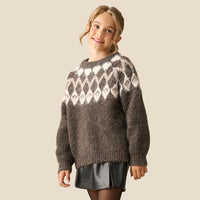 Charlie Chocolate Family Fairisle Knit Jumper - Kids
