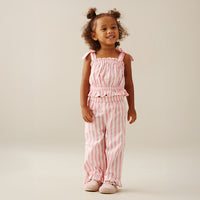 Polly Candy Stripe Frill Set