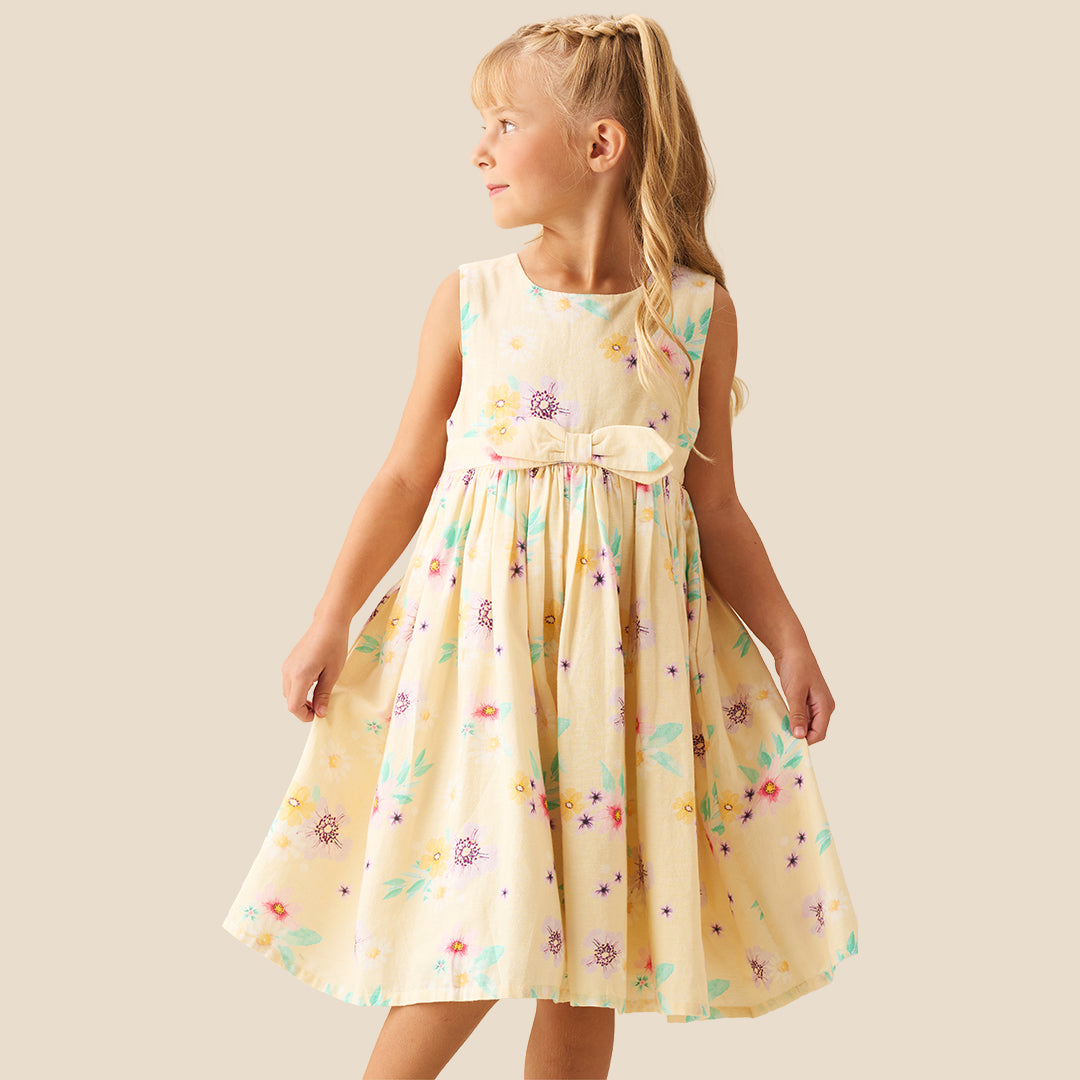 Edie Linen Floral Dress
