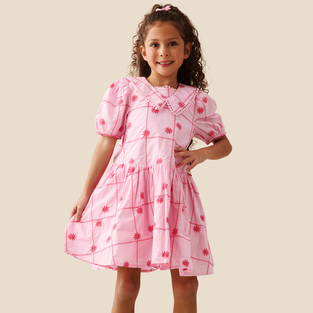 Louise Embroidered Dress - Angel & Rocket
