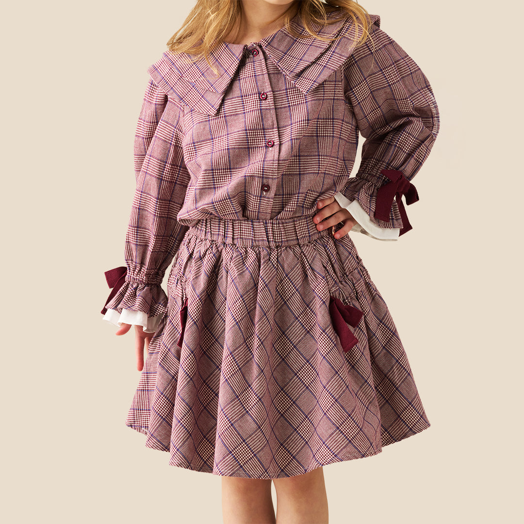 Clara Check Skirt