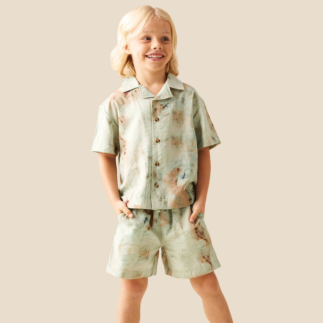 Teddy Tie Dye Print Shirt