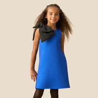 Thea Oversized Bow Scuba Shift Dress