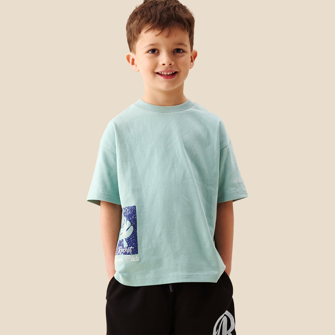 Logan Graphic Back T Shirt - Angel & Rocket